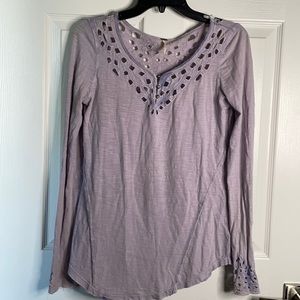 Free people long sleeve blouse